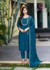 Sajani By Woodee Soft Maslin Top With Bottom Dupatta Wholesale Clothing Dustributors In India